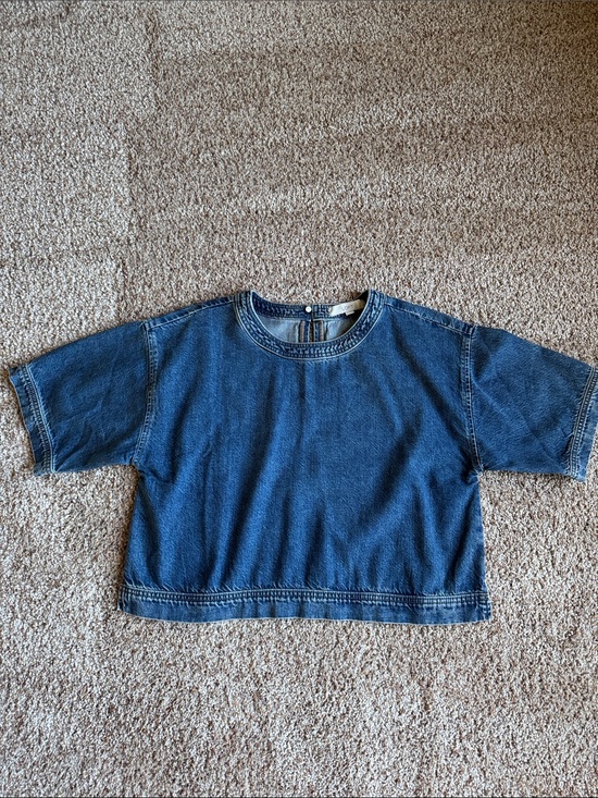 LOFT Tops - LOFT denim top, medium. NWT.